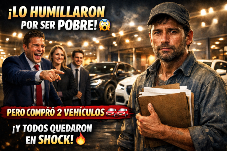 El hombre pobre quería comprar dos vehículos, pero la humillación que recibió cambió su vida